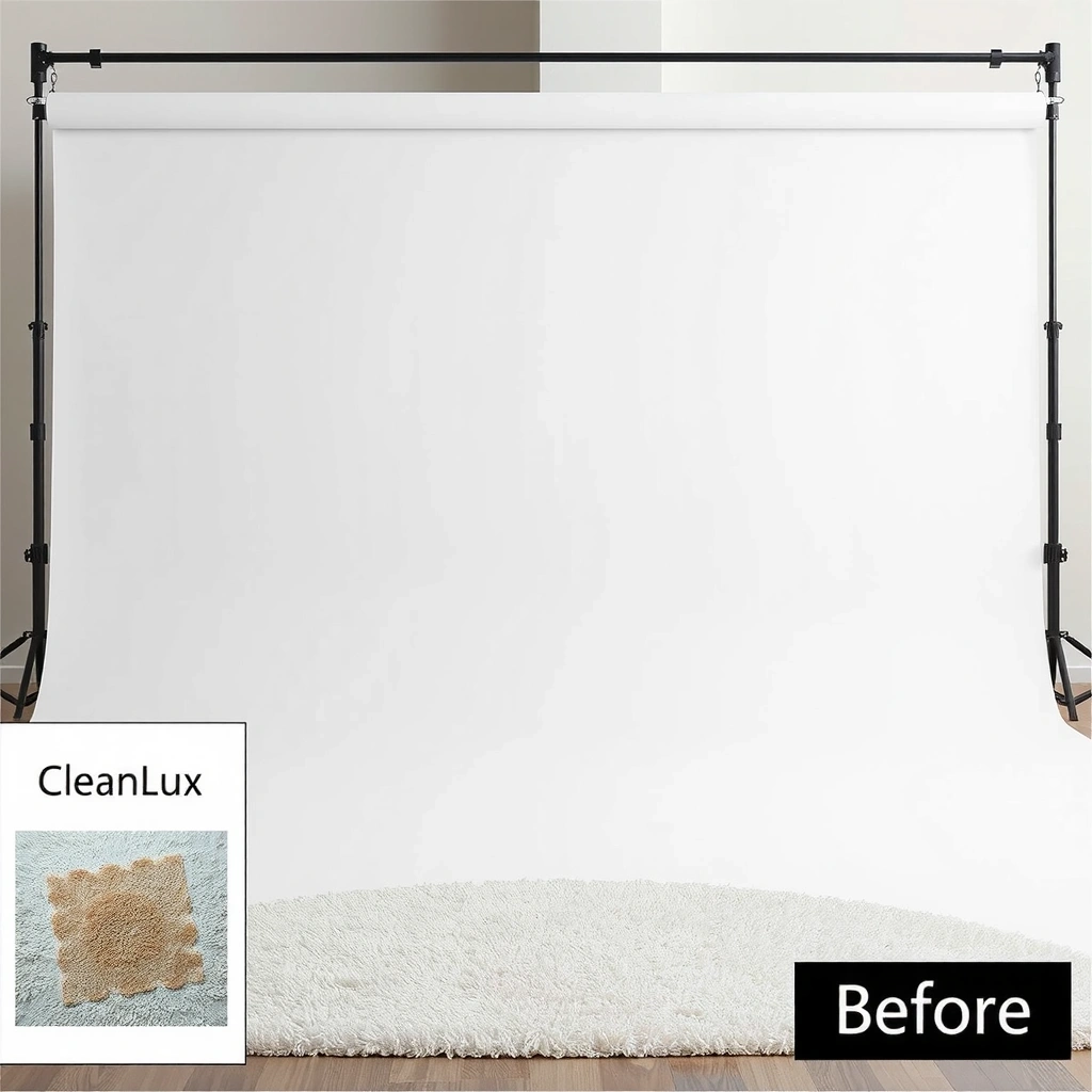 Before: Stained carpet